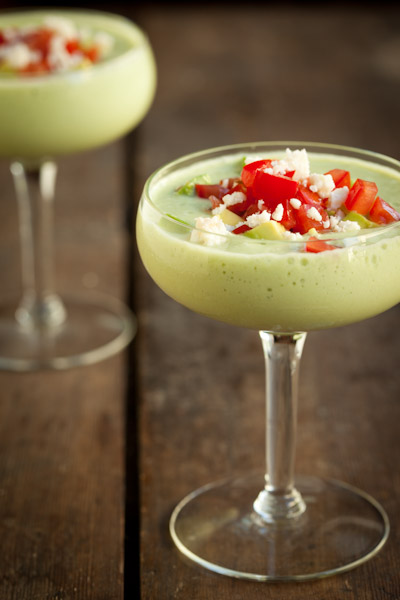 Creamy Chilled Cucumber and Avocado Soup