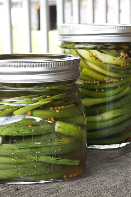 Pickled Garlic Scapes